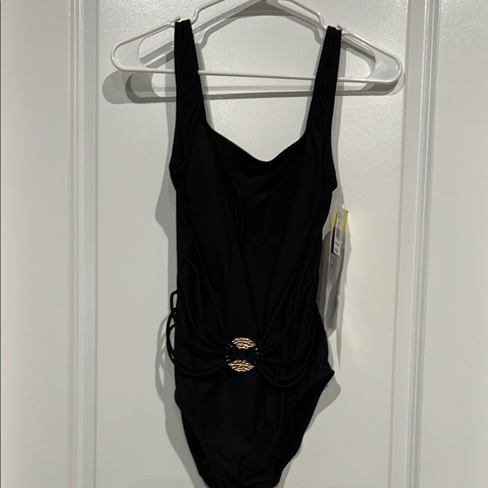 💥SALE💥 Longitude Black One Piece Swimsuit with Side Cutout